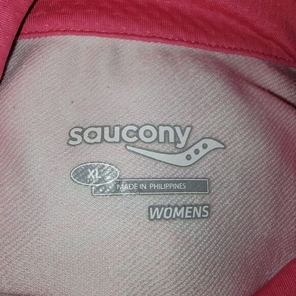Saucony floral full zip pink floral jacket size XL - Picture 5 of 6